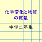 化学変化と物質の質量