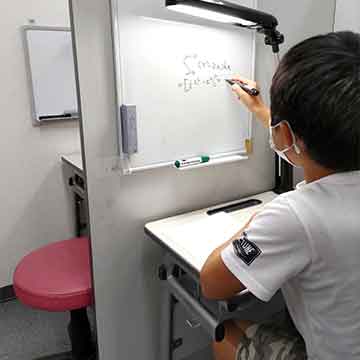 夏期講習受講の長野市の小学4年生